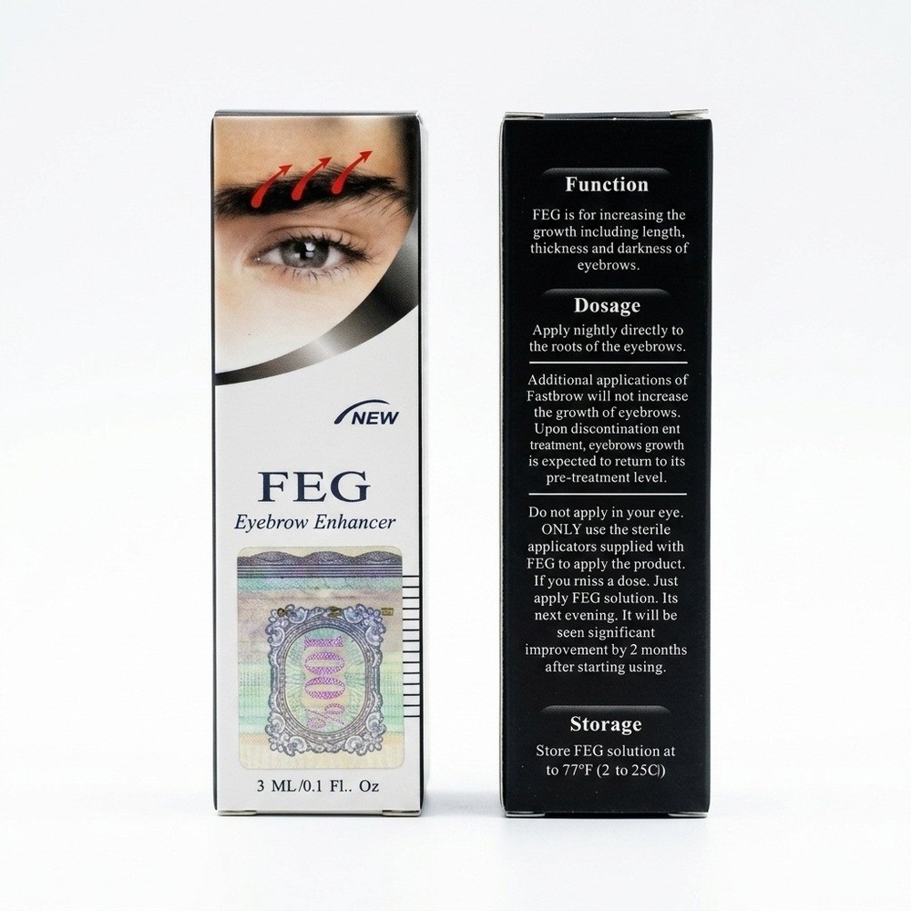 NEW FEG Eyebrow Enhancer Serum 3ml 0.1 Fl Oz Full Size Brow Growth Enhancing